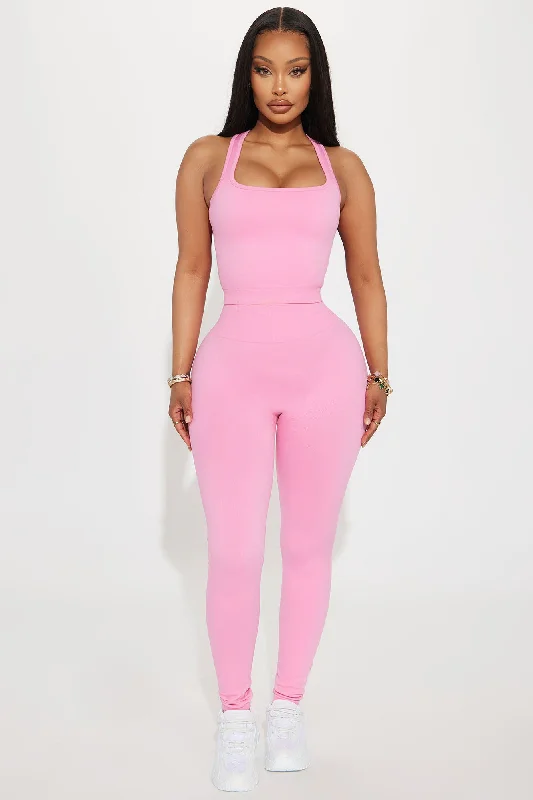 Racket Up Flex Seamless Active Legging - Bubblegum Pink